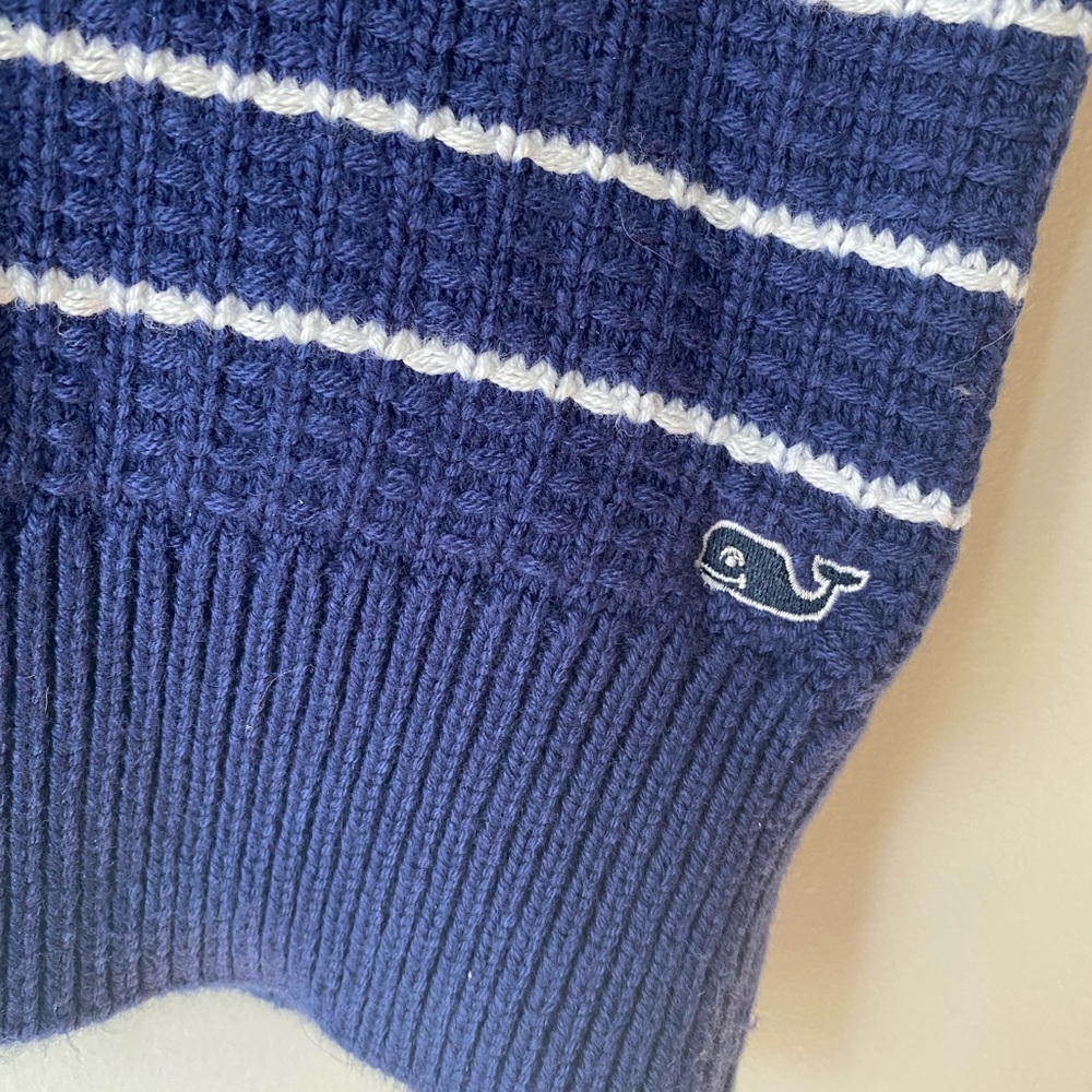 Vineyard Vines Womens Navy and White Striped Knit sleeveless sweater NWT size S - Picture 4 of 8